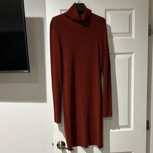 A.l.C Elegant Rust Turtleneck Dress size l